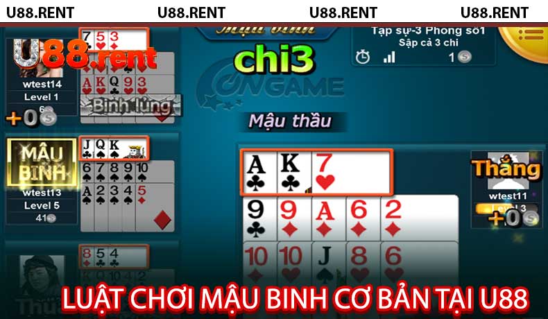 Luật Chơi Mậu Binh Cơ Bản Tại U88